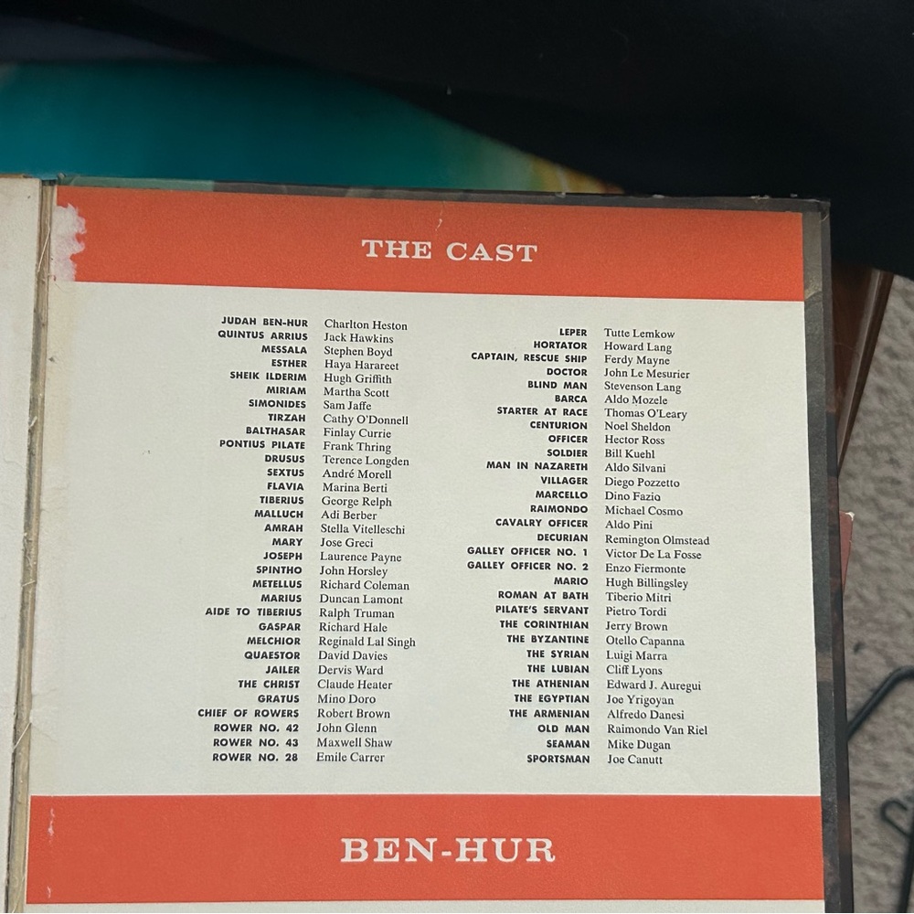 Ben-Hur book, movie pics, 1966 - Picture 5 of 11